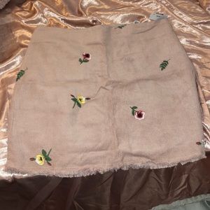 Pink flower skirt